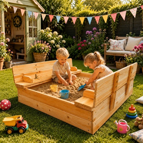 Neo wooden kids sandbox - neo,