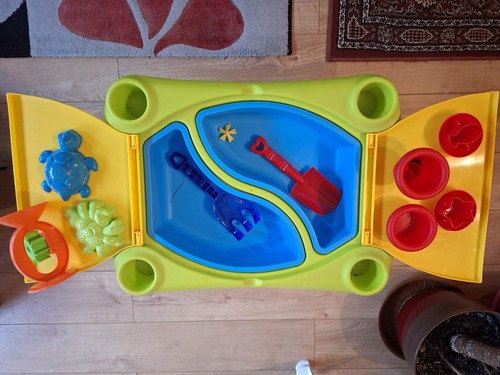 Sand and water table with - and,