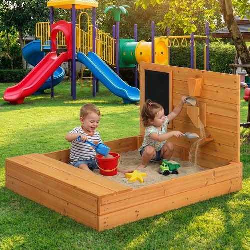 Wooden sandbox kids - sandbox,