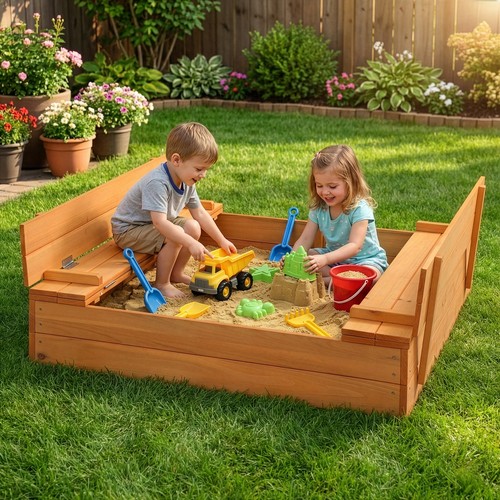 Kids wooden sand - sand, pit