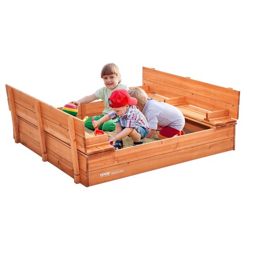 Vevor wooden sandbox sand box - wooden,