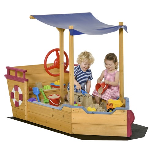 Outsunny kids wooden - wooden, pit