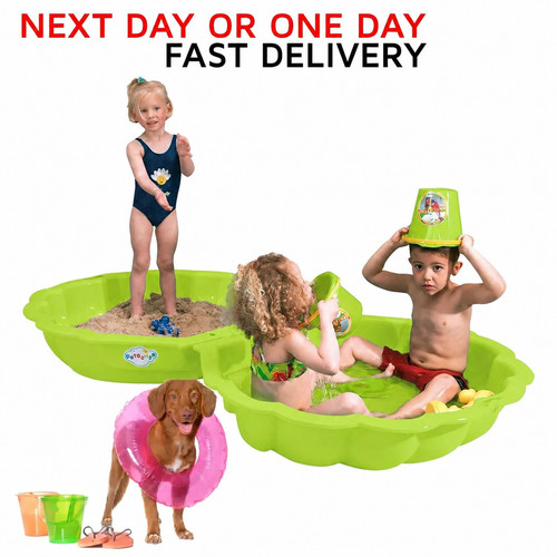 Green maxi shell sand box - green,