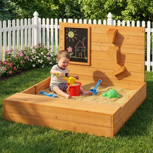 Kids wooden sand pit - kids,