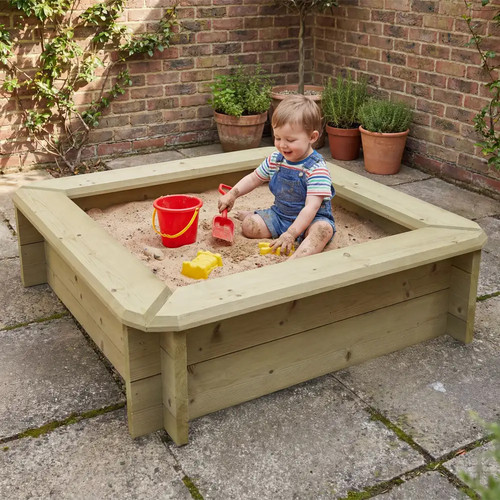 Wooden sandpit 1m - 1m,