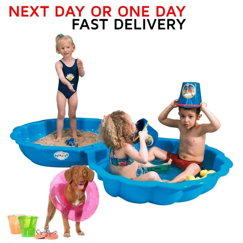 Blue maxi shell sand - box,