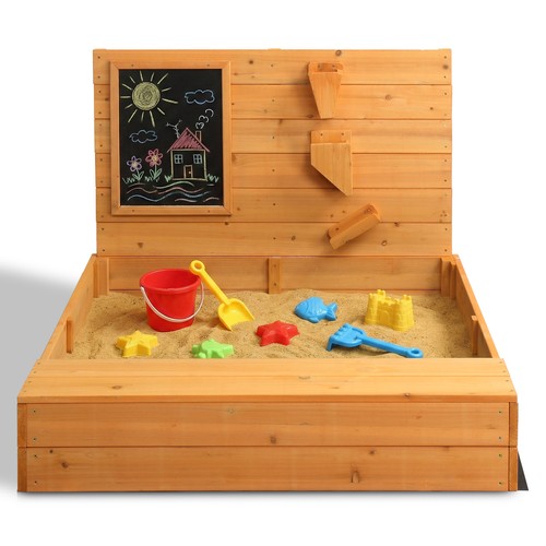 Large wooden sand - large, pit