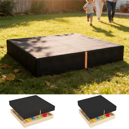 Sandbox cover square sandpit - sandbox,