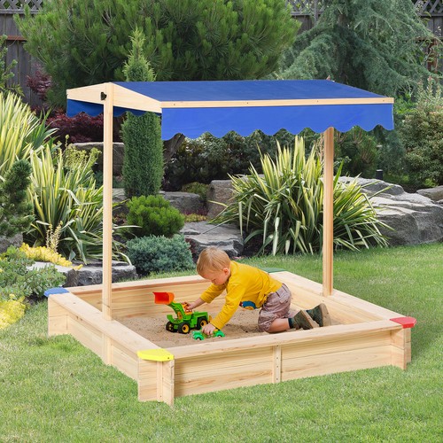 Kids square wooden - kids, sandpit