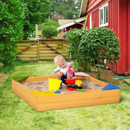Kids wooden sandpit children - kids,