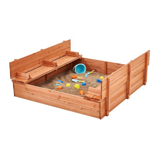 Uimoso wooden sandbox sand - wooden, box