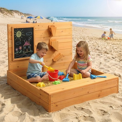 Kids wooden sand pit - wooden,