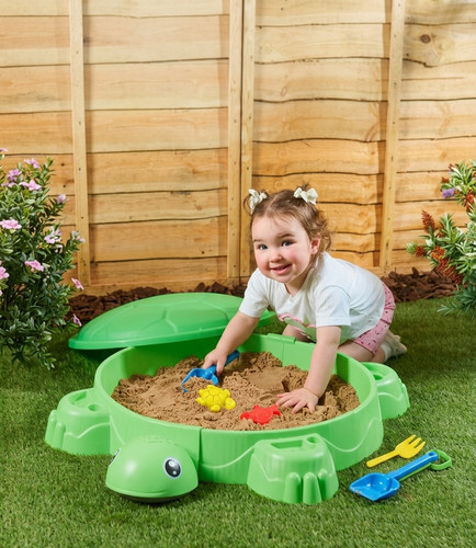 Kid green turtle sandbox - kid,